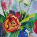 The Flowers in the Blue Vase,