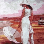 “Sunset on the beach”