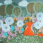 "Fox in the meadow",